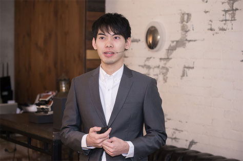 Our founder Gary steps on the stage