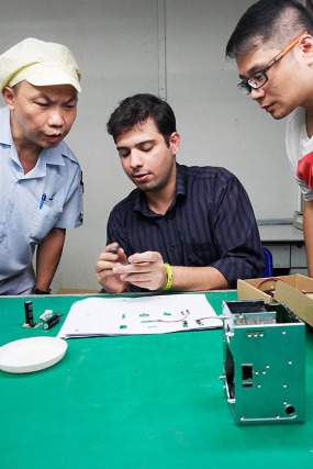 monitor the production