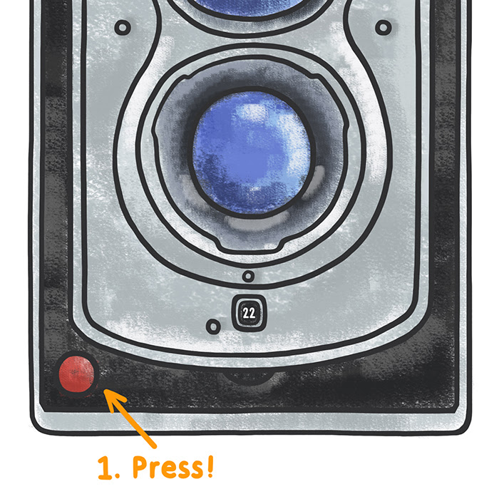 press shutter button